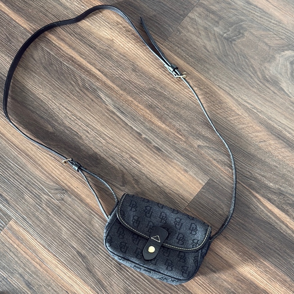 Black Monogram Crossbody Bag